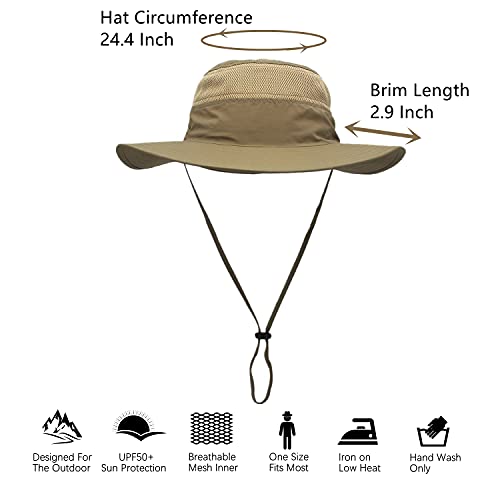 Outfly-Chapeau-de-Soleil-a-Large-Bord-Chapeau-de-Seau-Chapeau-Bonnie-leger-Parfait-pour-Les-activites-de-Plein-air-Divers-Couleurs