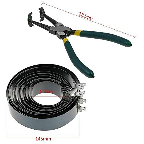 Automotive Engine Piston Ring Compressor Pliers Set,Compressor Set with Pliers and 14 Bands Piston Ring - Thumbnail 2