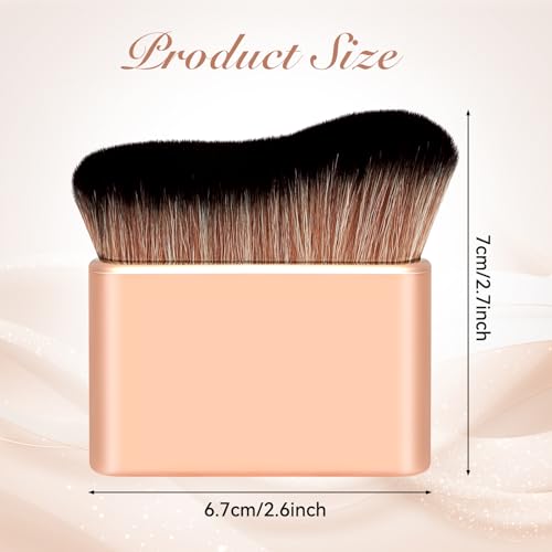 Tanning Brush Body Makeup Brush Kabuki Foundation Brush for Liquid Makeup Blending Brush Bronzer Brush for Blending Liquid, Cream, Concealer Tan Brush Applicator for Body & Leg Makeup - Image 3