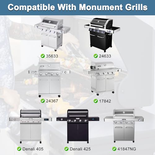 Image of Replacement Parts for Monument Grill 35633 41847NG 24367 24633 17842, A0212804 Cooking Grid for 35633 Monument Grill 4-Burner Gas Grill, Cast Iron Cooking Grids for Monument Grills 97888