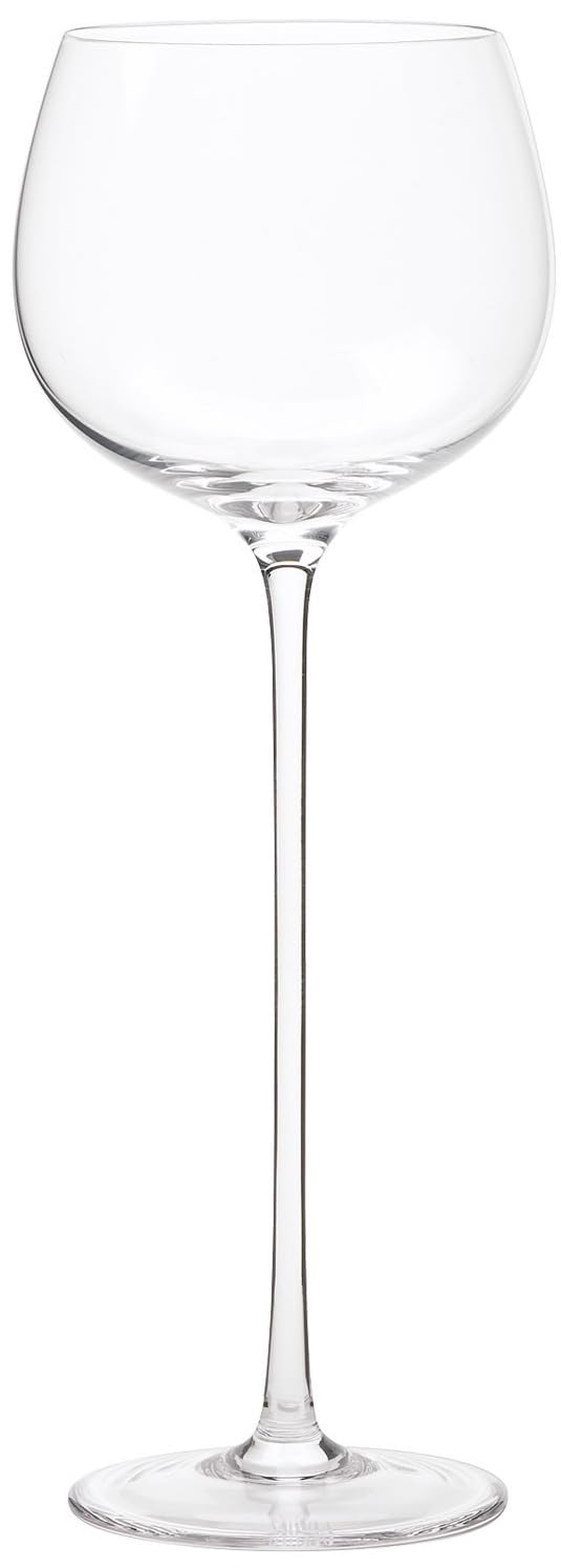 Generico Movia Crystal Calici Vino Bianco in Cristallo Set da 6 | Altezza 241 mm, Soffiati a Mano, Rogaška Vetreria, Coppa Rotonda, Stelo Lungo