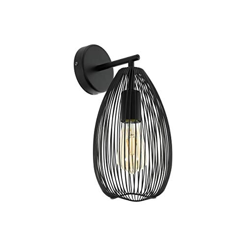 Preisvergleich Produktbild EGLO CLEVEDON Wandleuchte, Stahl, 60 W, schwarz
