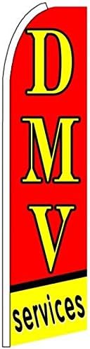 DMV SERVICES Flag (Mount and Poles are Not Included) (3)