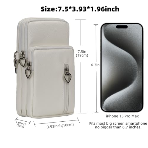 Image of JANKS Small Crossbody Bag for Women - Mini Phone Purses with Crossbody Strap and Wallet - Nylon Arm Bag