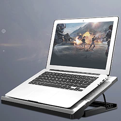 Base enfriadora para laptop con ventilador LED y control LCD miniatura 4