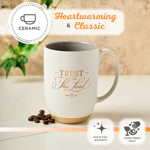 Taza de cerámica blanca con base de arcilla 15 oz miniatura 5