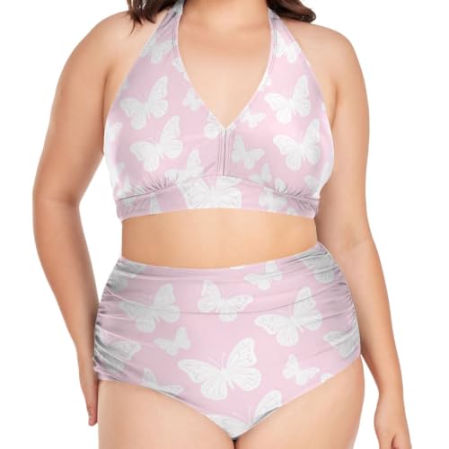 Maillot de bain deux pièces élégance estivale sans armatures tailles L-4XL