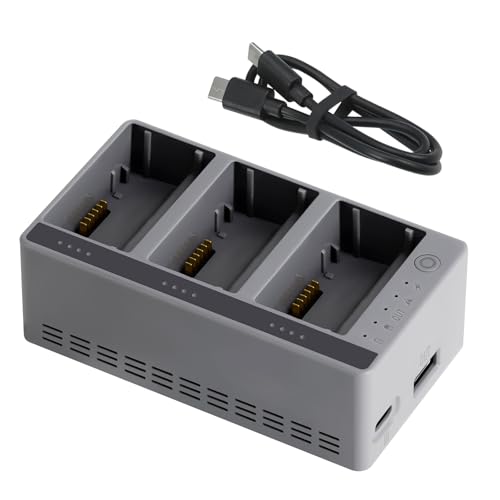 Chargeur de batterie de drone triple fente : la station de charge contre l'attente