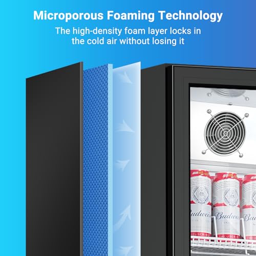 Image of BODEGA BODEGACOOLER 12.5 Cu.Ft Commercial Fridge with Glass Door Display Refrigerator, Upright Beverage Fridge & Drink Fridge Merchandiser Refrigerator for Convenience Stores & Retail Drink Display