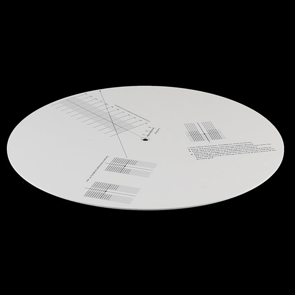 Piastra di Calibrazione in Vinile LP Anti-Scivolo per Distanza dello Strumento di Regolazione del Giradischi