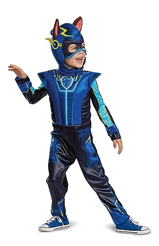 Disguise boys Chase Deluxe Toddler Costume, Official Paw Patrol Halloween Outfit With Armor and Headpiece for Kids