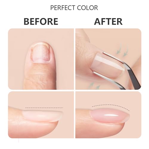 PERFECT COLOR Rubber Base Gel Nail Polish, 15ML Light Cinnamon Builder Gel miniatura 4