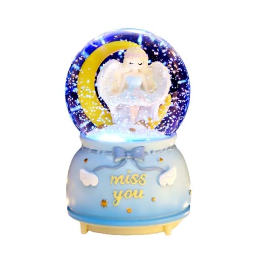 Tenbroman Caja De Música Moon Angel Girl En Forma De Bola De Cristal Cover