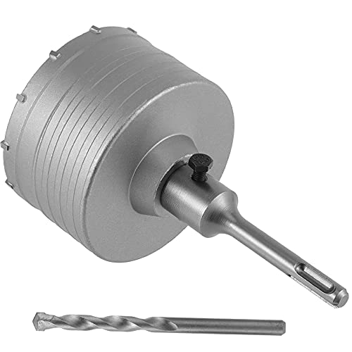 Sheutsan 4 Inch Concrete Hole Saw, 100Mm Premium Metal Hole Saw Cutter, Sds Plus Shank Hole Saw Drill Bit For Wall, Concrete, Brick, Stone, Cement #TOP5
