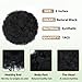 quesdom Afro Puff Ponytail Extension Synthetic Black 80 Grams Afro Puff Drawstring Clip on Kinky Curly Bun for Black Women(1B Black)