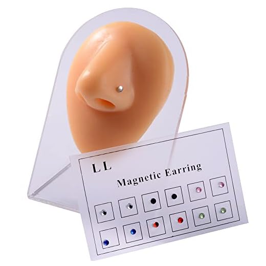 12 Pcs Magnetic Crystal Fake Ear Stud, Crystal Magnetic Stud Earring Magnet Nose Ear Lip Stud Non Piercing, Colorful Crystal Magnet Earrings for Men Women