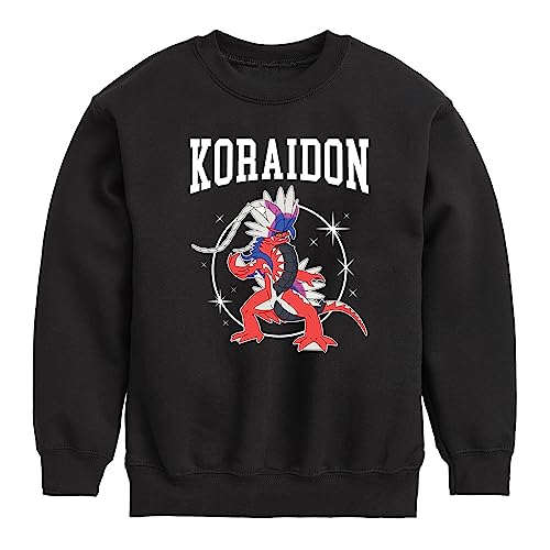 HYBRID APPAREL - Pokémon Koraidon Collegiate - Kids Crewneck Fleece Sweatshirt