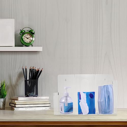 Ultechnovo Acrylic Hygiene Sanitation Station With Screw Wall Mount- Portable Acrylic Box Holder For Gloves, Hand, Tissues, Wipes, Or Hairnets #TOP7