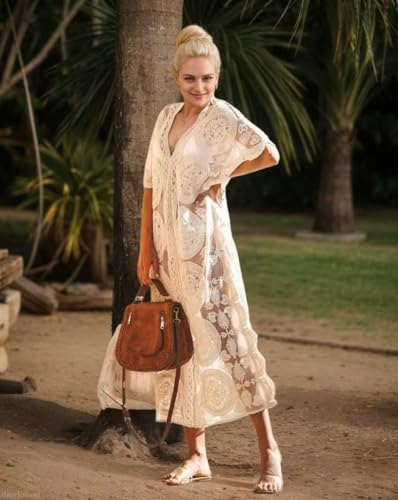 Lace Cover Up Shirt Breathable Sun Protection Swimwear Beach Cover Up Fits Most Women Sexy for Beach Travel3