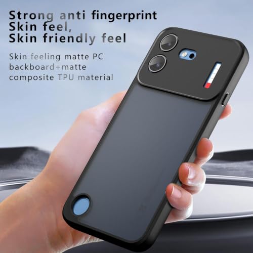 Image of Phone Case for Nothing Phone 4B, Matte PC+TPU Cover, Air Bag Corners, Anti-Fingerprint, Never Turns Yellow, Micro Arc Edge, Skin-Friendly Feel, Black