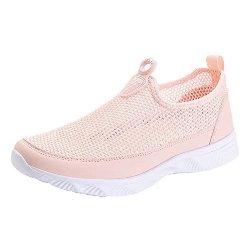 Zapatillas de deporte para mujer de verano con malla transpirable de estilo simple