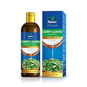 Parachute Advansed Curry Leaves Hair Oil for Hair Fall and Greying Control – With Natural Coconut Oil & Vitamin E – 200ml