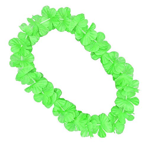 Blinkee Hawaiian Flower Lei Necklace Green By