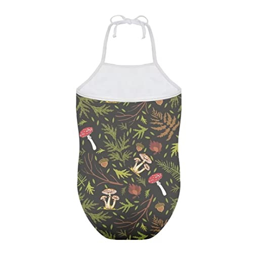 Image of Pinupub Girls One Piece Swimsuit Off Shoulder Halter Neck Cute Fashion Hawaiian Tropical Bathing Suit