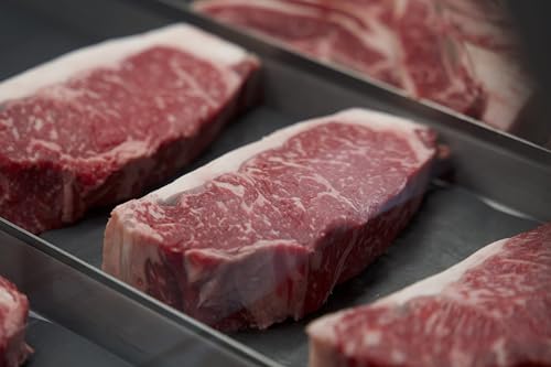 R-C Ranch - Wagyu Beef New York Strip Steak - Pack of 2 (12-14oz each) - 100% Wagyu Beef All Natural, No Hormones