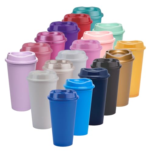 Lista de Termo Cafetera , tabla con los diez mejores. 48 UUPZ Vasos De Plastico Reusable Cafetero Con Tapa Set De 10, 20, 30, 50, 60 Y 100 Tipo Termo Para Cafe Con Capacidad De 16 Oz (Tipo Termo Reusable/Plastic Cup)