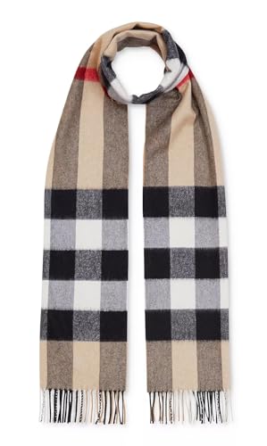 Burberry 8056851 Cashmere Scarf Half Mega Check Archive Beige 200 x 36 cm Check, Check