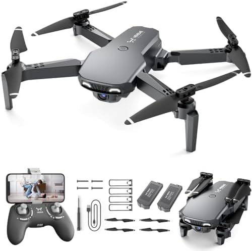 Drone with Camera - Foldable Camera Drone with Gravity Control, Gesture Control, Altitude Hold