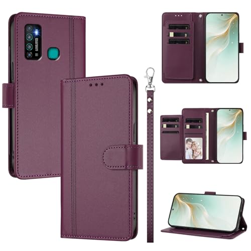 �X�}�z�P�[�X �Ή��@�� for Tecno Camon 15 Air/Camon 15 / Spark 5,�Ή��@�� for Infinix Hot 9 (Pro) / Note 7 Lite �X�}�z�P�[�X�y�E�H���b�g�f�U�C�� �f���A���J�[�h�X���b�g �L��