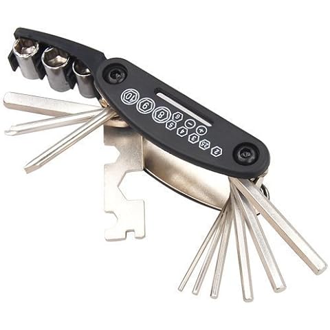 Accessotech Bike Bicycle Multi Repair Tool Kit Allen Key Hex Spoke Wrench Mountain Cycle Cover