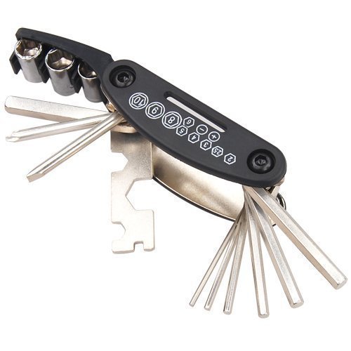 Accessotech Bicicleta Bici Multi Reparación De Herramientas Kit Llave Allen Hexagonal Llave De Radios Montaña Ciclo Cover