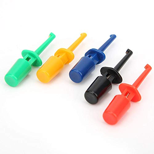 Image of Marhynchus Test Hooks, 20Pcs Multimeter Accessories Colorful Small Hook Clip Test Probe for Electronic Experiment Testing (Small Test Hook)