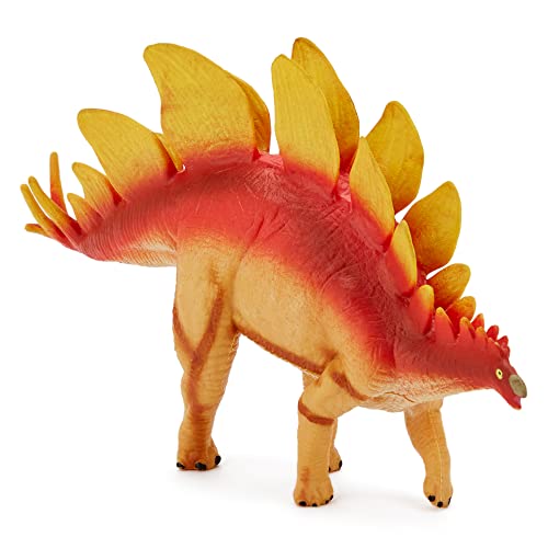 Zappi Co Childrens Stegosaurus Dinosaur Figure Toy (20cm Length) Realistic Detailed Dino Collection for Kids