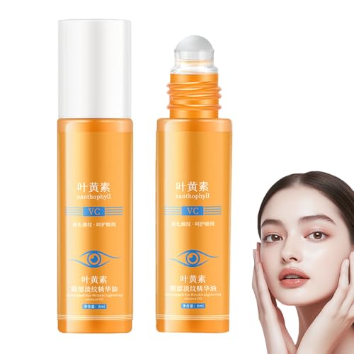 VC Anti-rimpel oogserum olie, luteïne oogessence olie, VC rollerbal oogserum voor donkere kringen en wallen, verstevigend anti-aging serum, vermindert wallen onder de ogen, verzacht fijne lijntjes (2)