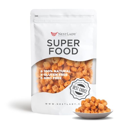 NESTLADY Premium Dried Longan 200g (7.05oz) - 100% Natural Thai Longan Fruit Meat, 桂圆肉, No Sugar Added, Unsweetened - Perfect for Tea, Snacks, Dessert, Cooking - Harvested in Thailand, Packed in USA