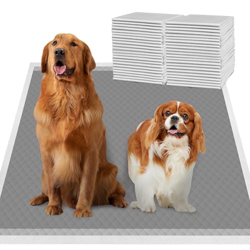 DEEP DEAR Charcoal Puppy Pads XL 76,2 x 66 cm, 40 Stück Einweg-Hunde-Urinunterlagen extra groß, Aktivkohle-Hunde-Töpfchen-Pads für Training, Haustier-Urinbett-Pads für Hunde, Piddle Pads für drinnen