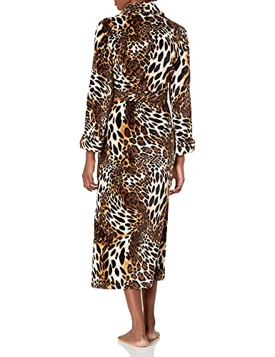 Natori womens Plush Leopard Robe2