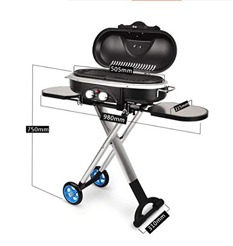 YAzNdom Camping grill Outdoor Portable Barbecue Camping Home Integrated Barbecue Machine Environmentally Friendly Smokeless Barbecue Machine Suitable for camping outdoor garden barbecue