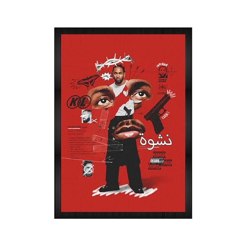 Image of CodersParadise Kendrick Lamar Wall Poster Frames | Aesthetic A4 Poster Frames For Home, Living Room, Bedroom and Office | Wall Frames Artworks | Hanging Theme Posters