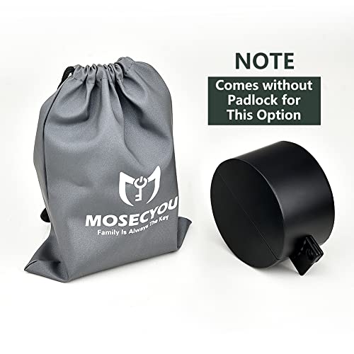 Mosecyou Door Knob Lockout Device, Cover To Disable The Doorknob/Faucet/Valve, Prevents Turning Of Door Knob And Access To Keyhole, Prevents Operating The Knob (Without Padlock) #TOP1