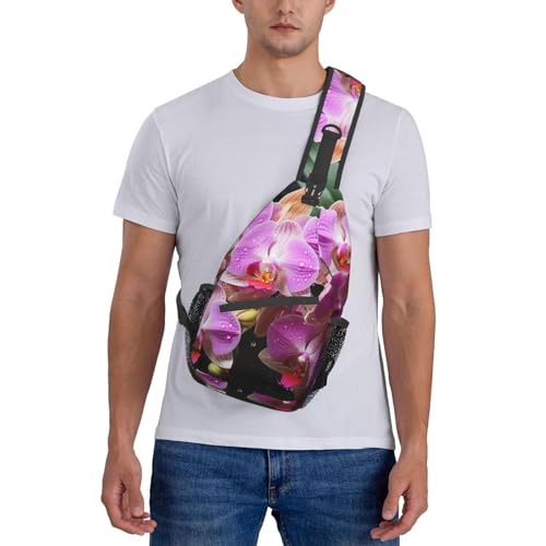 Sling Bag para Hombre y Mujer Color Orchids miniatura 7