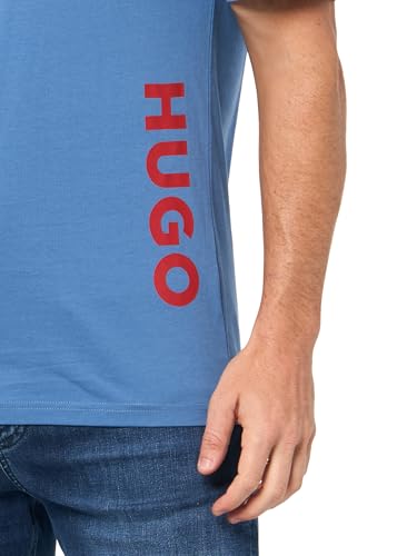 HUGO Men's Vertical Logo Short Sleeve Swim Shirt3