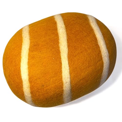 Thorness Puf de fieltro de lana naranja