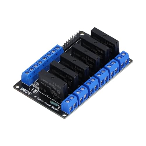 Generic Solid State Relay Module, 6 Channel DC Control Electrical Equipment for Electrical Equipment (12V), Genericemw815gkg3-12