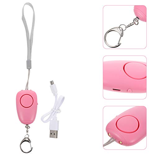 VALICLUD Sirene de Alarme Pessoal Canção 130Db Safesound Alarmes Pessoais para As Mulheres Chaveiro