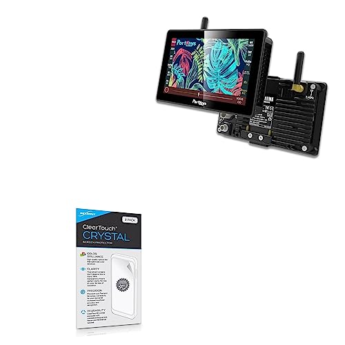 BoxWave Screen Protector Compatible with Portkeys BM5 III 2200 Nit Camera Control Field Monitor (5.5 in) - ClearTouch Crystal (2-Pack), HD Film Skin - Shields from Scratches